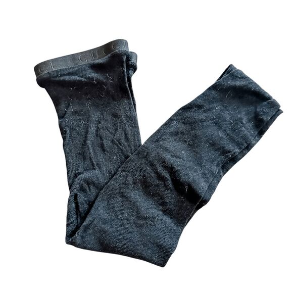 Brand new Gucci Black Lurex Big GG Knit Tights Size Small - Picture 4 of 4